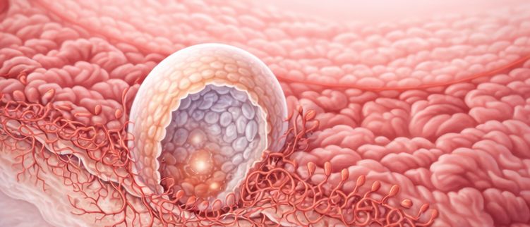 impianto della blastocisti nell’endometrio uterino